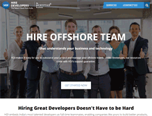 Tablet Screenshot of hiredevelopersindia.com